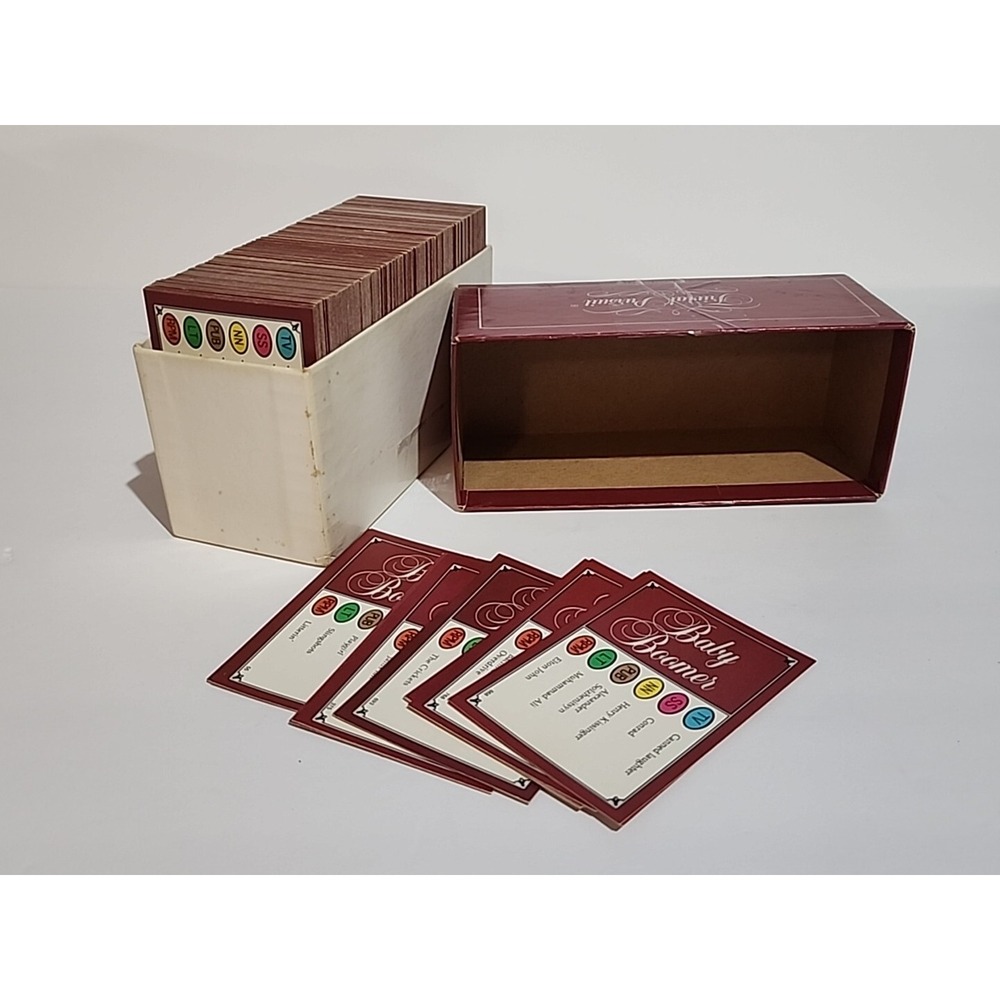 1983 Trivial Pursuit Baby Boomer Edition Subsidiary Card Set Vintage 1 box